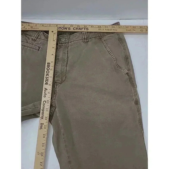 Cremieux Khaki Pants Men's Size 34x30 Straight Leg Flat Front - Picture 3 of 6